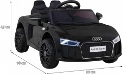 Pojazd elektryczny Audi R8, czarny