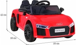 Pojazd elektryczny Audi R8, czerwony