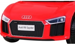 Pojazd elektryczny Audi R8, czerwony