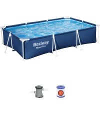 Stelaż do basenu 300x201x66cm Deluxe 3 w 1 BESTWAY