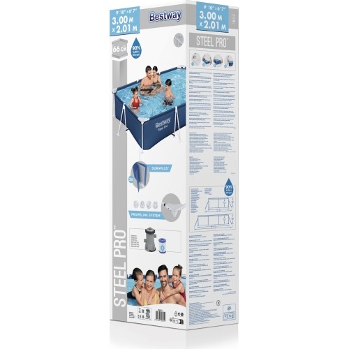 Stelaż do basenu 300x201x66cm Deluxe 3 w 1 BESTWAY