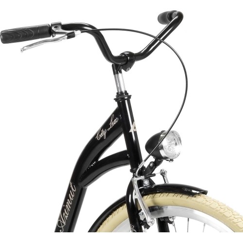 Dviratis AZIMUT City Lux 28" 2023 czarno-kremowy