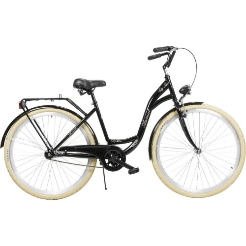Dviratis AZIMUT City Lux 28" 2023 czarno-kremowy
