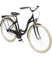 Dviratis AZIMUT City Lux 28" 2023 czarno-kremowy