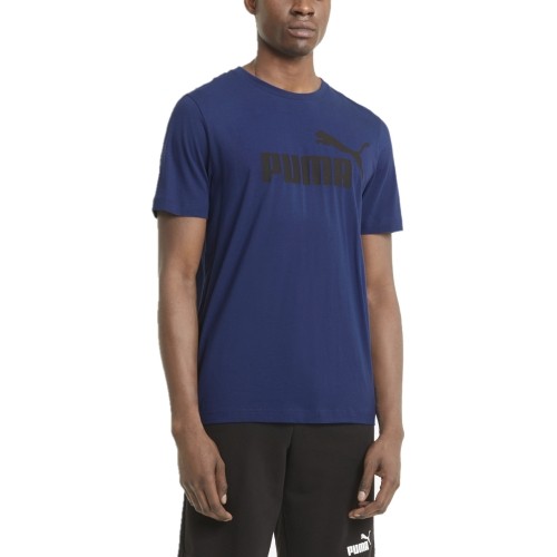 Koszulka męska Puma Ess Logo Tee, Electro Blue