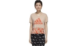 Bluzka damska Adidas U-4-U Cropt T, beżowa
