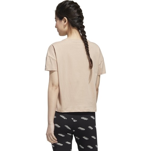 Bluzka damska Adidas U-4-U Cropt T, beżowa