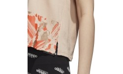 Bluzka damska Adidas U-4-U Cropt T, beżowa