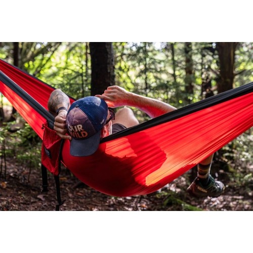 Hamak ENO DoubleNest S23 - Red/Charcoal