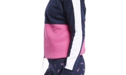 Bluza damska Reebok Te Linear Logo Ft F Blue Pink FU2205