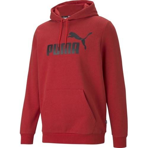 Puma Ess Heather bluza męska z kapturem, czerwona