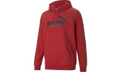 Puma Ess Heather bluza męska z kapturem, czerwona