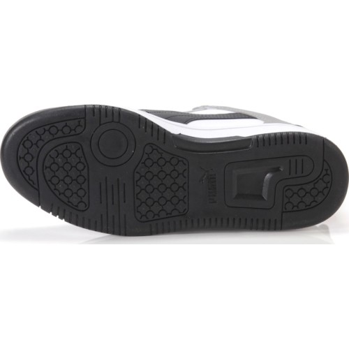 Buty dziecięce Puma Rebound Layup Lo SL Jr White Black Grey 370490 20