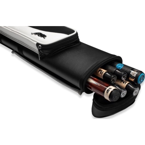 Twardy futerał na kije bilardowe, Predator Roadline, czarno-biały, 2x4