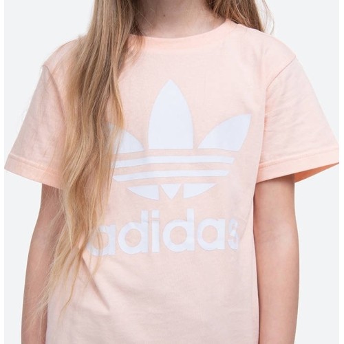 Adidas Originals koszulka dziewczęca Trefoil Tee Haze Coral GD2681