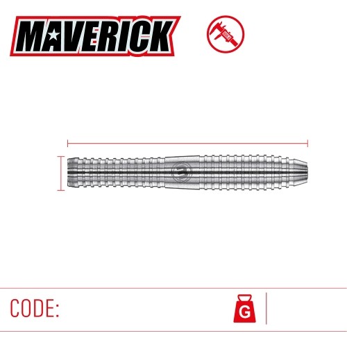 Rzutki Winmau Maverick z końcówką ze stali wolframowej 80%