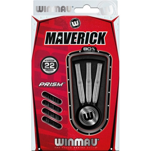 Rzutki Winmau Maverick 80% wolfram ze stalowym grotem 22G