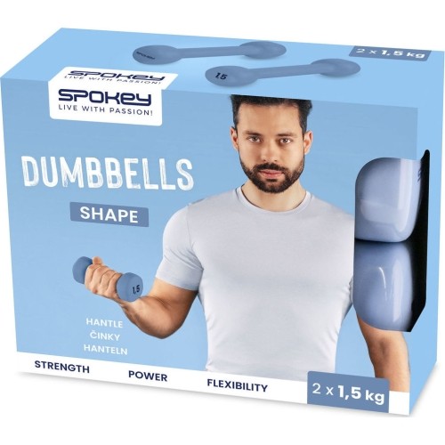 Zestaw hantli winylowych Spokey SHAPE 2x 1,5 kg