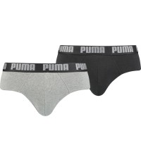 Bokserki męskie Puma Basic Brief Black Grey 889100 19