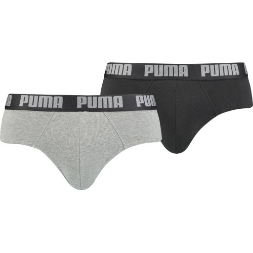 Bokserki męskie Puma Basic Brief Black Grey 889100 19