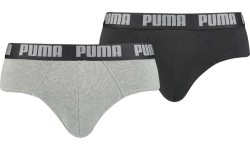 Bokserki męskie Puma Basic Brief Black Grey 889100 19