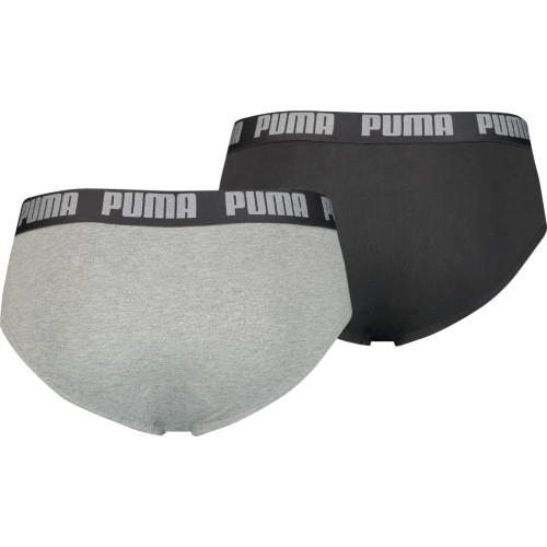 Bokserki męskie Puma Basic Brief Black Grey 889100 19