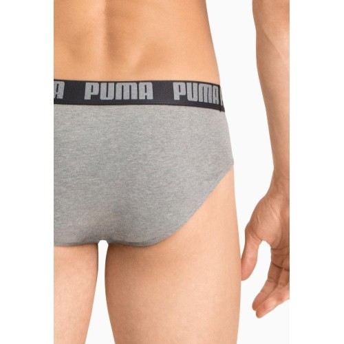 Bokserki męskie Puma Basic Brief Black Grey 889100 19