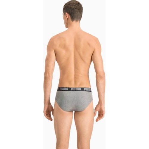 Bokserki męskie Puma Basic Brief Black Grey 889100 19