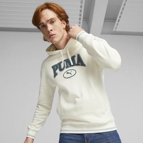 Bluza męska Puma Squad Hoodie FL, biała 676017 65