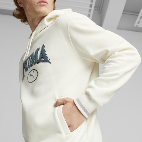 Bluza męska Puma Squad Hoodie FL, biała 676017 65