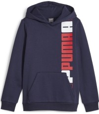 Puma bluza dla młodzieży Ess+ Logo Lab Hoodie Fl Navy 676325 06