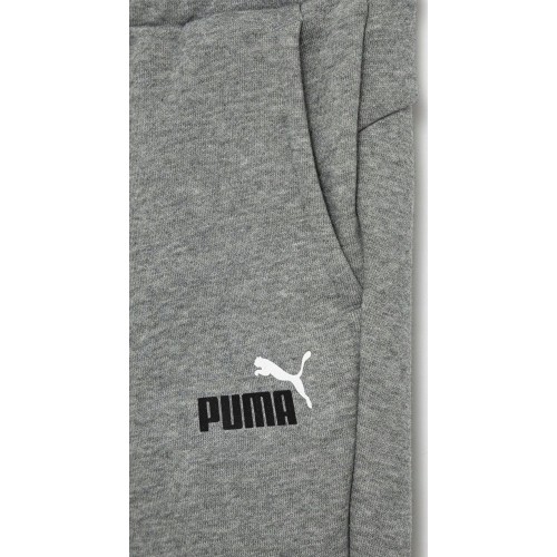 Spodnie sportowe Puma Ess+ 2 Col Logo dla młodzieży, szare 586988 03