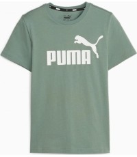 Puma Marškinėliai Paaugliams Ess Logo Tee Green 586960 45