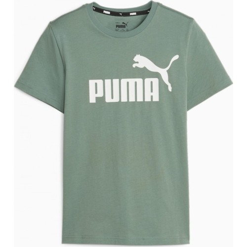 Puma Marškinėliai Paaugliams Ess Logo Tee Green 586960 45