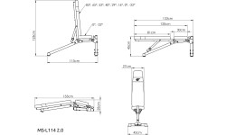 Ławka składana MS-L114 2.0 - Marbo Sport