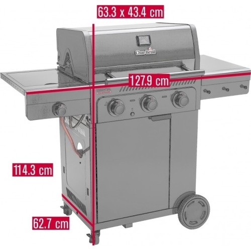 Dujinis grilis Char-Broil Essential 3G