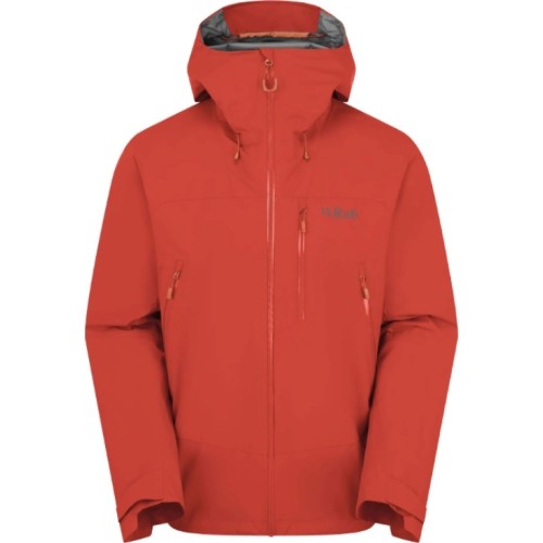Męska kurtka przeciwdeszczowa Rab Downpour Mountain Jacket - Raudona