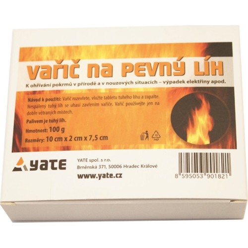 Kuchenka turystyczna palnik na paliwo stałe Yate