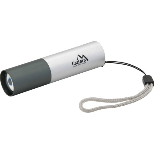 Latarka ładowalna LED Cattara ZOOM SIlver 120lm