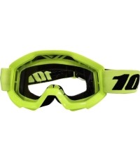 Gogle motocrossowe 100% Strata Mini - Yellow, Clear Plexi