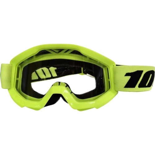 Gogle motocrossowe 100% Strata Mini - Yellow, Clear Plexi