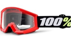 Gogle motocrossowe 100% Strata Mini - Yellow, Clear Plexi