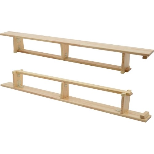 Ławka gimnastyczna Coma Sport GS-177 – 2,5 m, Drewniane nogi