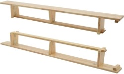 Ławka gimnastyczna Coma Sport GS-177 – 2,5 m, Drewniane nogi