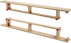 Ławka gimnastyczna Coma Sport GS-177 – 2,5 m, Drewniane nogi
