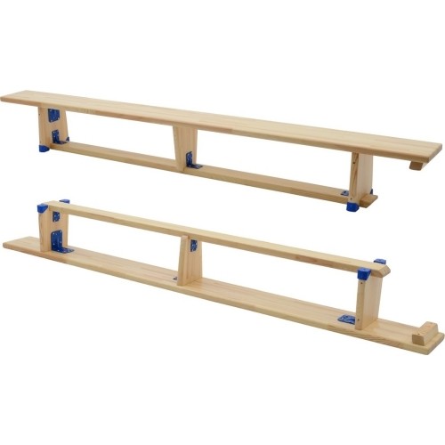 Ławka gimnastyczna Coma Sport GS-177 – 2,5 m, Drewniane nogi