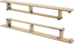 Ławka gimnastyczna Coma Sport GS-177 – 2,5 m, Drewniane nogi