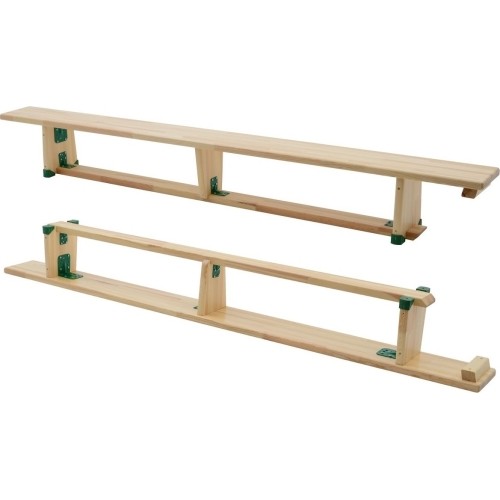 Ławka gimnastyczna Coma Sport GS-177 – 2,5 m, Drewniane nogi