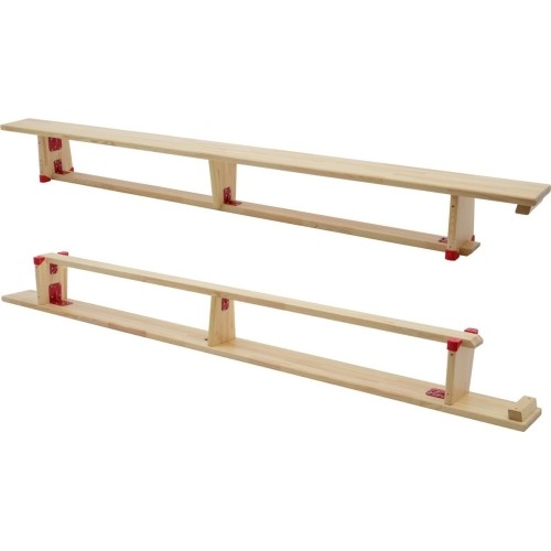 Ławka gimnastyczna Coma Sport GS-328 – 3,5 m, Drewniane nogi