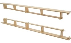 Ławka gimnastyczna Coma-Sport GS-007 – 4 m, Drewniane nogi